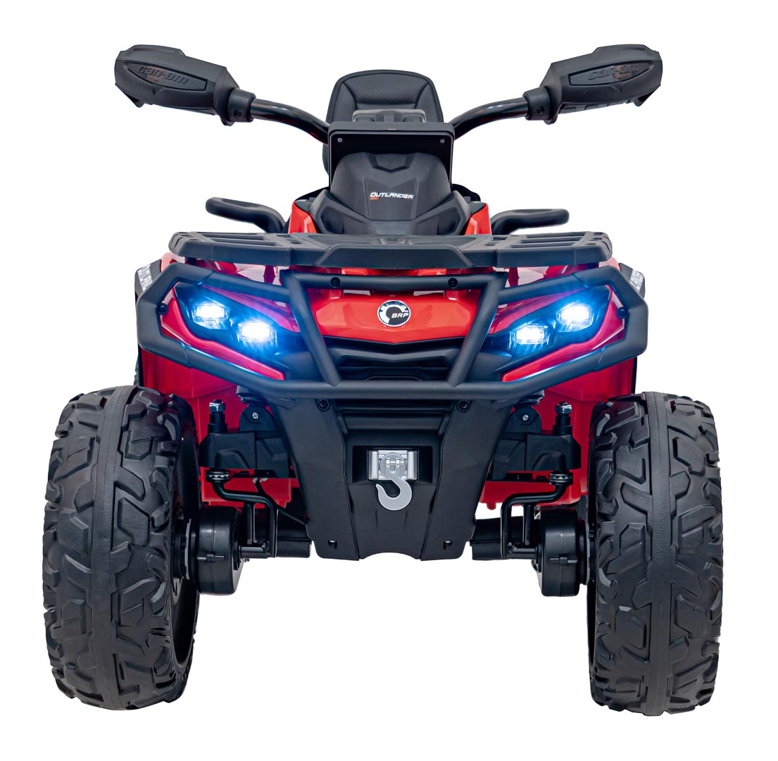 ATV electric pentru copii Can-Am Outlander cu 2 locuri 24V 4x4 800W, echipare Lux (CA005) Rosu - Autokids.ro - poza 2