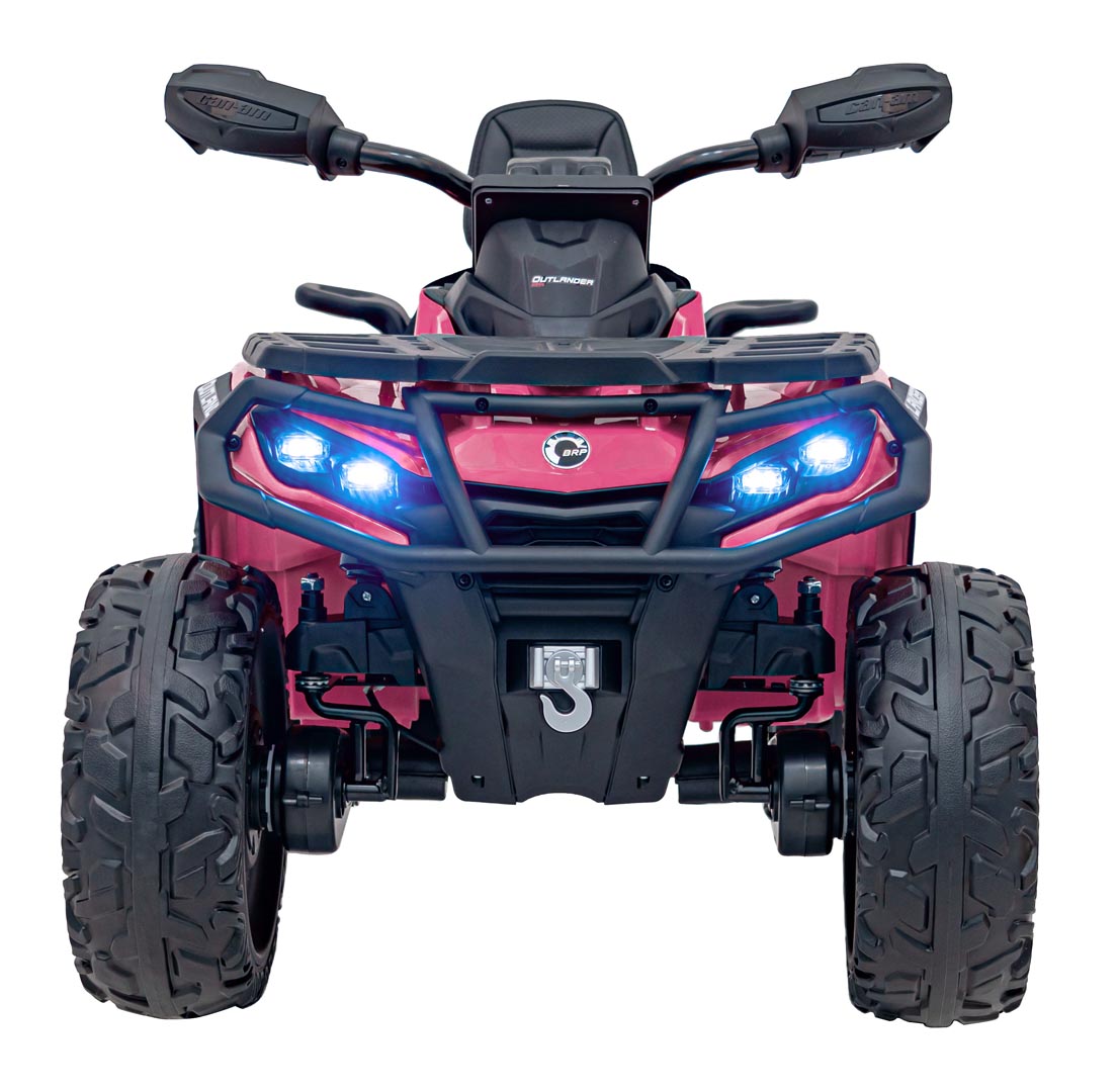 ATV electric pentru copii Can-Am Outlander cu 2 locuri 24V 4x4 800W, echipare Lux (CA005) Roz - Autokids.ro - poza 2