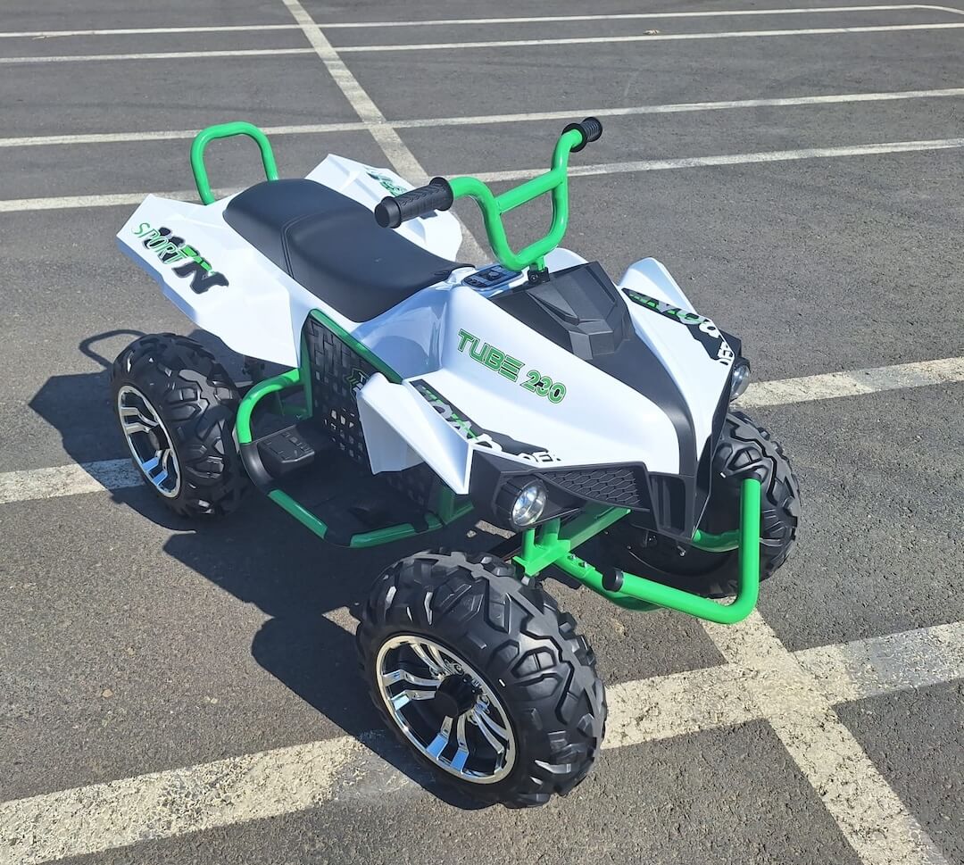 ATV electric pentru copii cu 2 locuri TURBO FAST EDITION 360W 4x4 (S621) Alb - Autokids.ro - poza 2