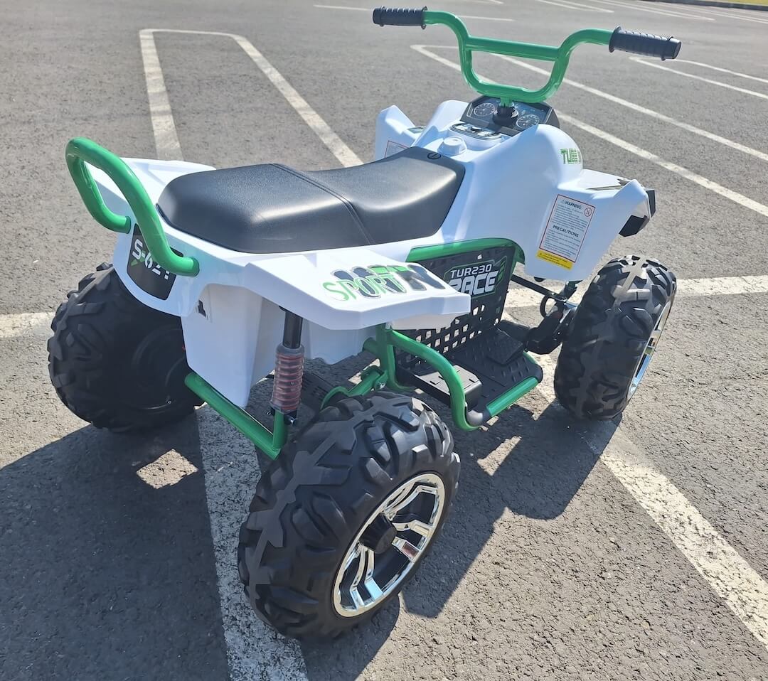 ATV electric pentru copii cu 2 locuri TURBO FAST EDITION 360W 4x4 (S621) Alb - Autokids.ro - poza 4
