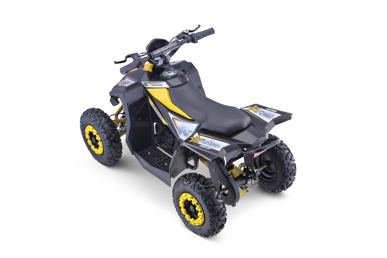ATV electric pentru copii HIGHPER 1000W 48V (11E) Galben - Autokids.ro - poza 2