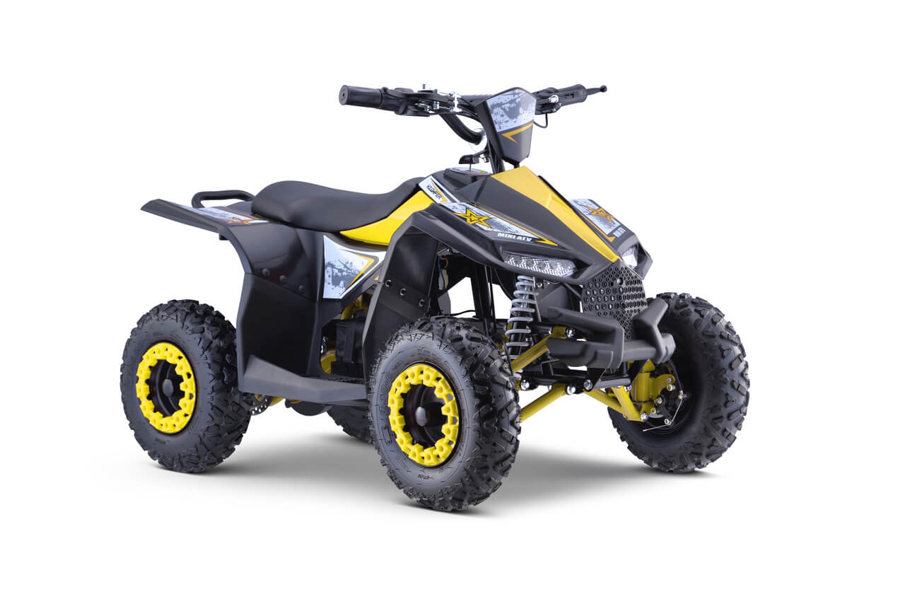 ATV electric pentru copii HIGHPER 1000W 48V (11E) Galben - Autokids.ro - poza 3