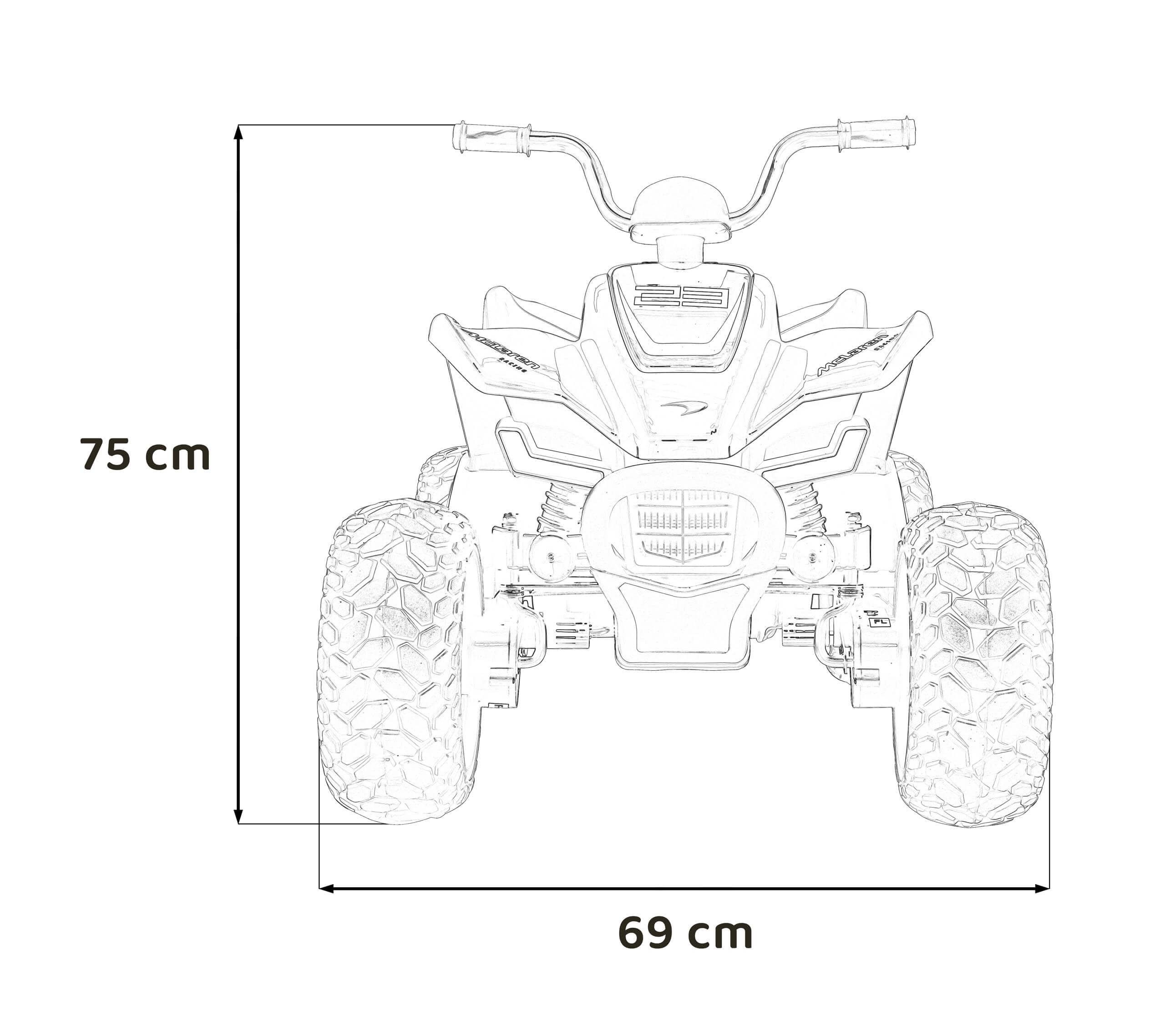 ATV electric pentru copii QUAD McLaren Racing MCL 35 (212) Portocaliu - Autokids.ro - poza 4