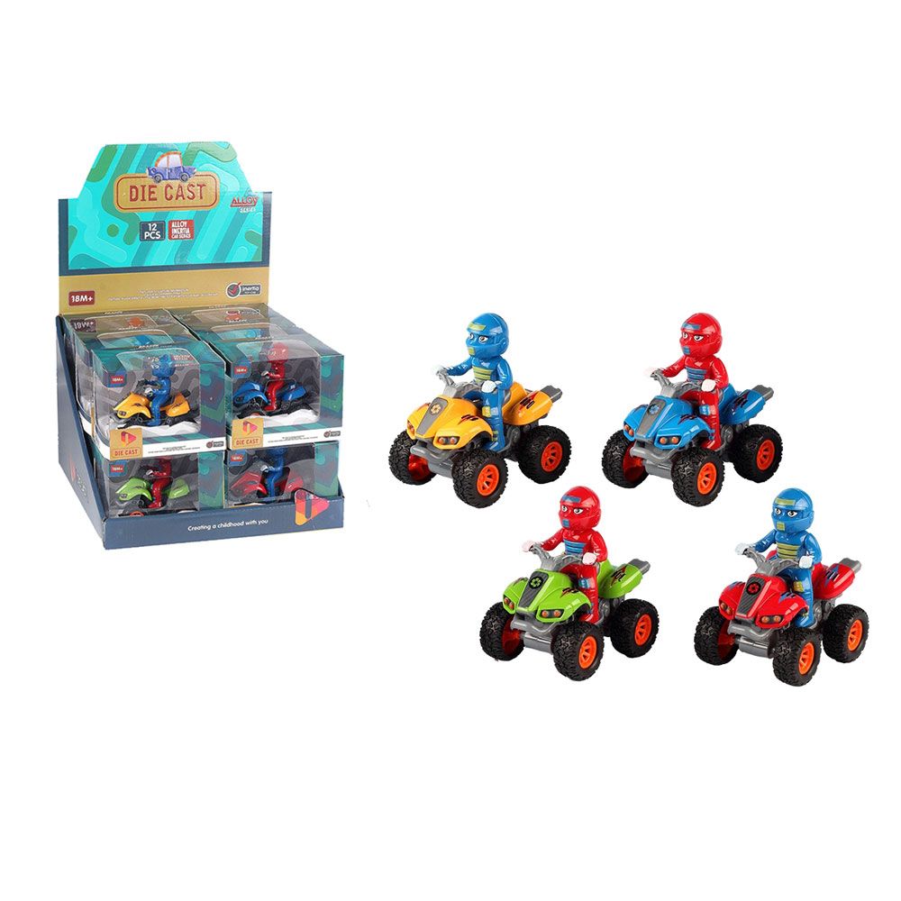 ATV metalic cu motociclist Ocie Alloy - poza 1