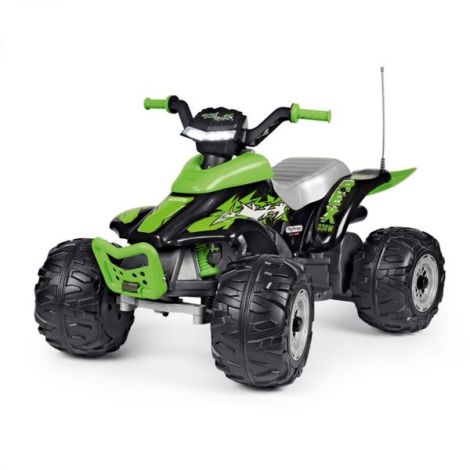 ATV Peg Perego Corral T-Rex, 330W, 12V, 3 ani +, Verde Negru - poza 1