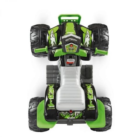 ATV Peg Perego Corral T-Rex, 330W, 12V, 3 ani +, Verde Negru - poza 3