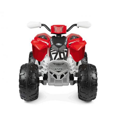 ATV Peg Perego Polaris Outlaw 330 W, 12V, 3 ani+, Negru Rosu - poza 1