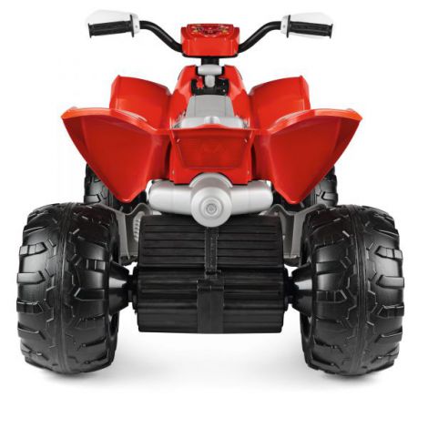 ATV Peg Perego Polaris Outlaw 330 W, 12V, 3 ani+, Negru Rosu - poza 4