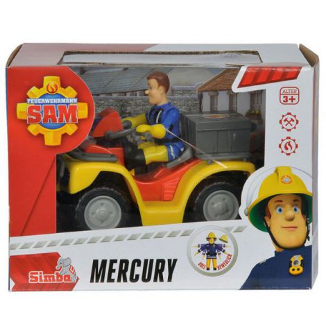 ATV Simba Fireman Sam, Sam Mercury Quad cu figurina Sam si accesorii - poza 2