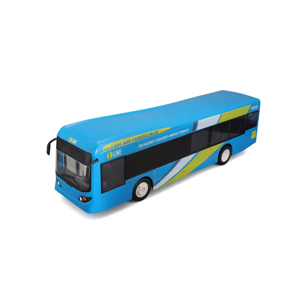 Autobuz cu telecomanda Maisto Tech City Bus Albastru - poza 4