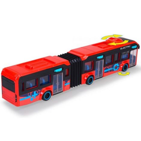 Autobuz Dickie Toys Volvo City Bus 40 cm rosu - poza 2