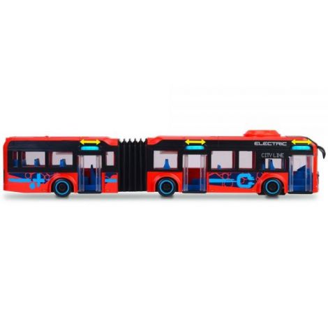 Autobuz Dickie Toys Volvo City Bus 40 cm rosu - poza 3