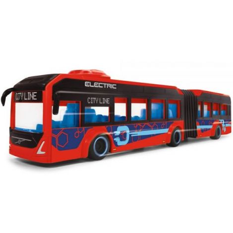 Autobuz Dickie Toys Volvo City Bus 40 cm rosu - poza 5