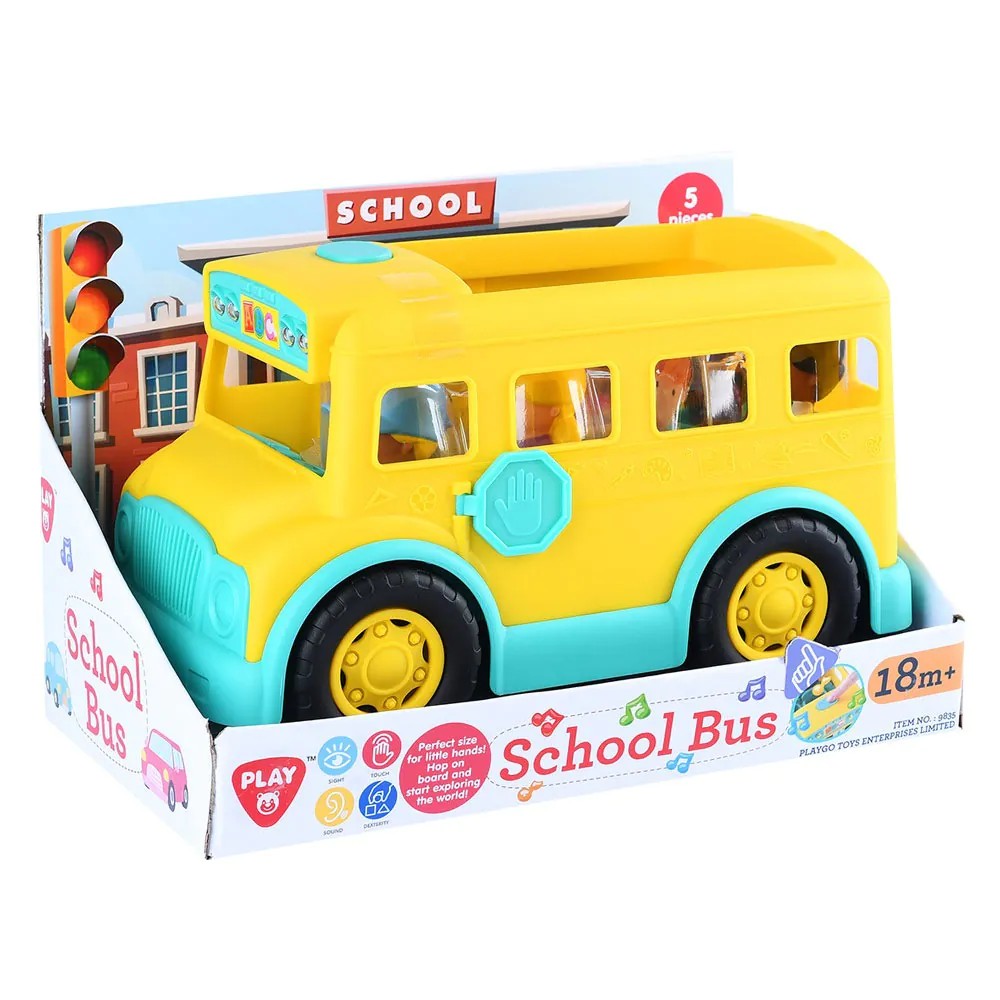 Autobuz scolar cu figurine PlayGo - poza 2