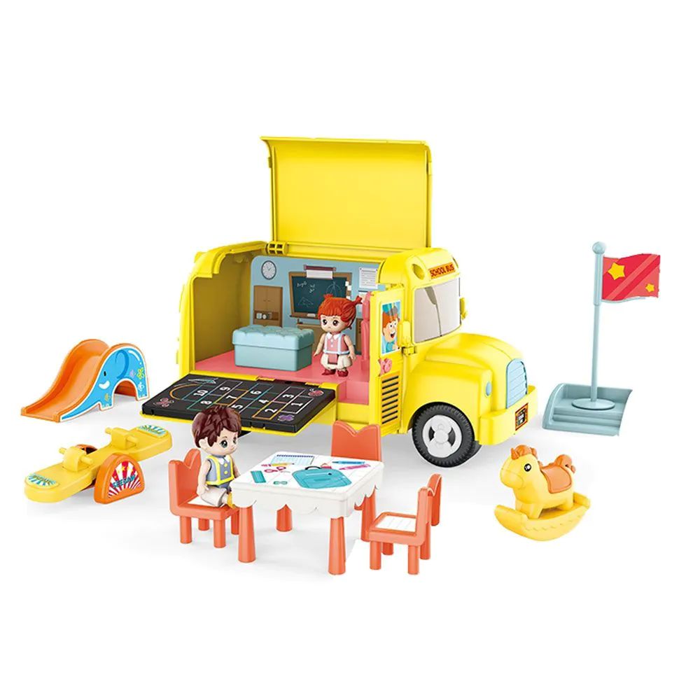 Autobuz scolar cu mobilier si figurine Ocie Touring Classroom - poza 1