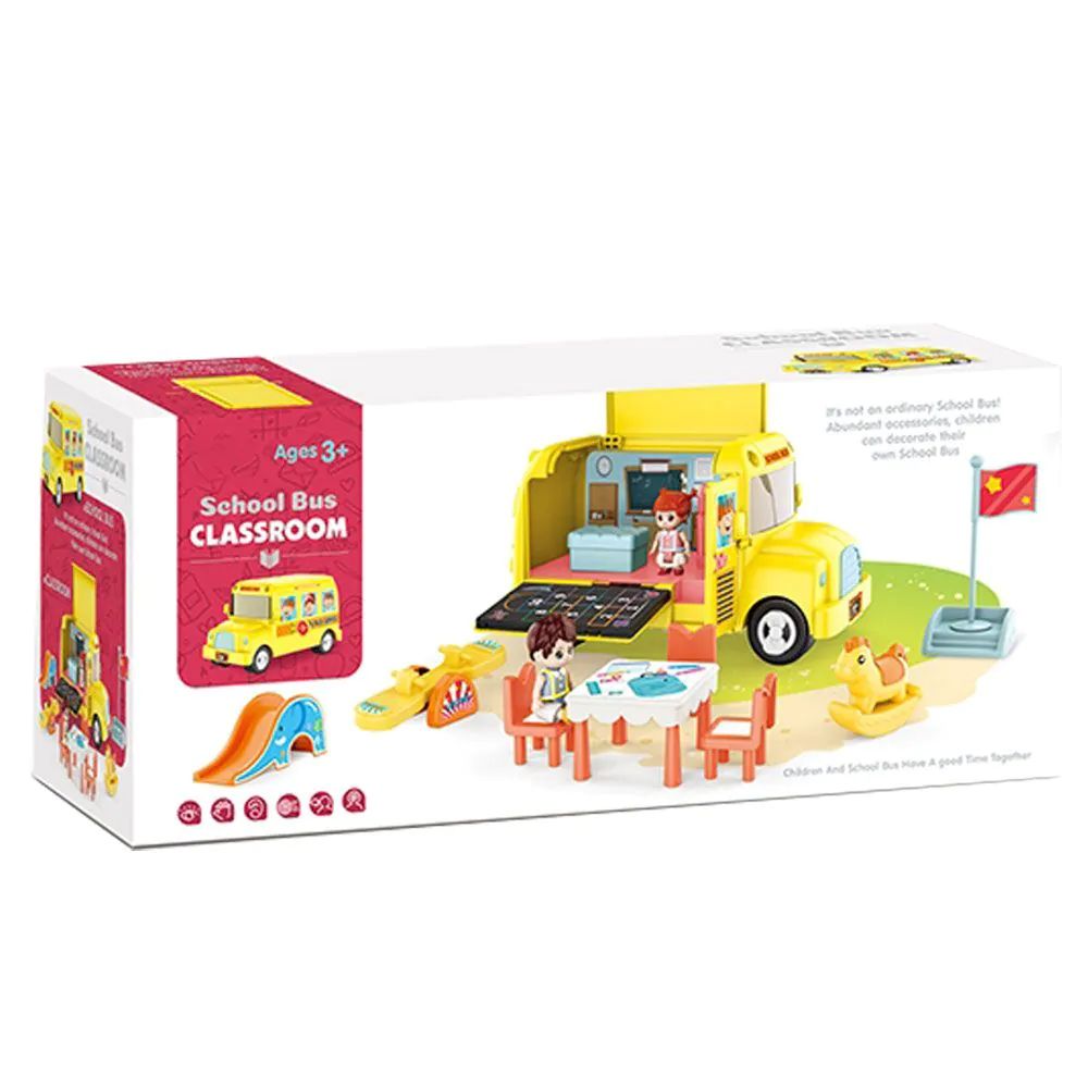 Autobuz scolar cu mobilier si figurine Ocie Touring Classroom - poza 3