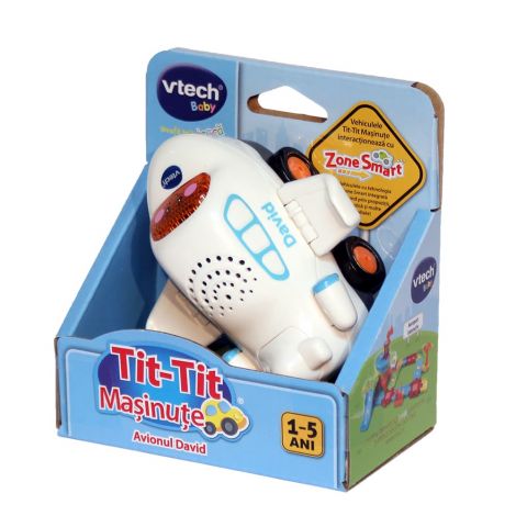 Avionul interactiv David, cu lumini si sunete, Tit-Tit, Vtech 188112 - poza 1