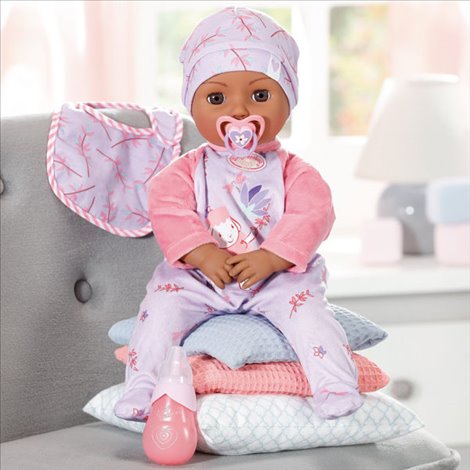 Baby annabell - papusica neagra leah 43 cm 705919 Zapf - poza 4