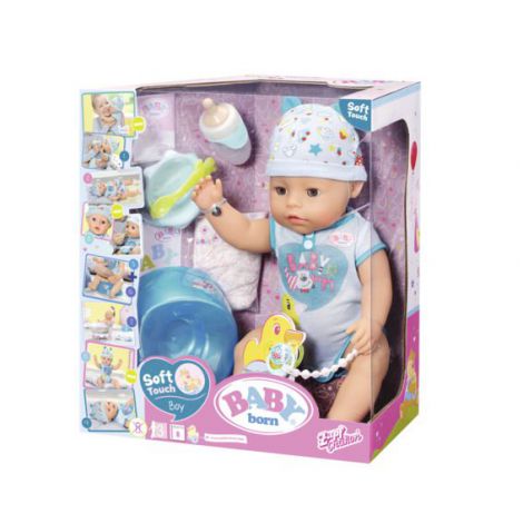 BABY born - Bebelus baiat interactiv cu corp moale - poza 2