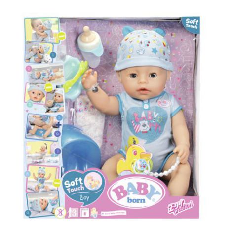 BABY born - Bebelus baiat interactiv cu corp moale - poza 3