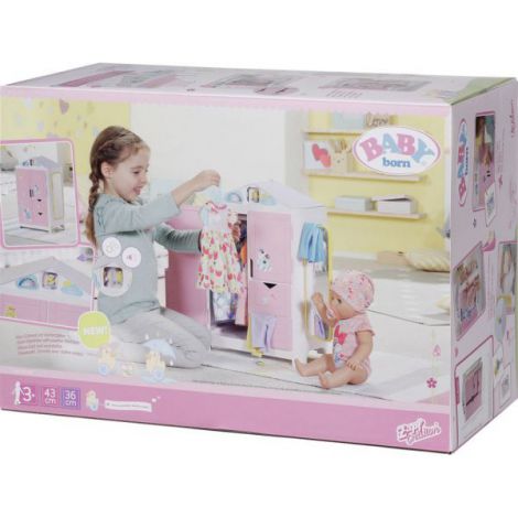 BABY born - Dulap haine cu sunete si stickere - poza 2