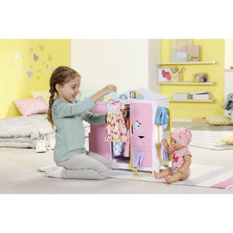 BABY born - Dulap haine cu sunete si stickere - poza 3