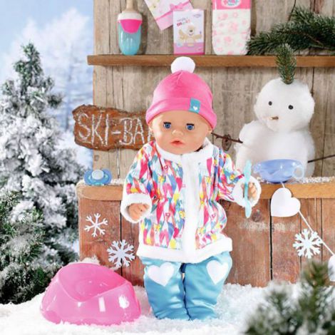 Baby born - papusa interactiva cu hainute de iarna - 43 cm 31281 Zapf - poza 2