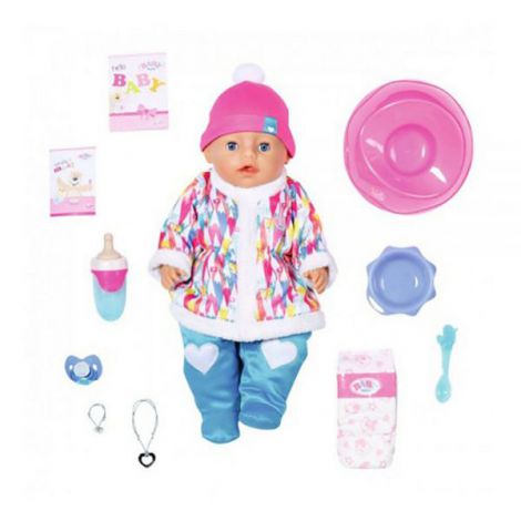 Baby born - papusa interactiva cu hainute de iarna - 43 cm 31281 Zapf - poza 3