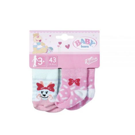 BABY born - Set 2 perechi sosete 43 cm diverse modele - poza 1
