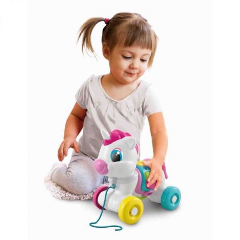 Baby Clementoni - Jucarie De Tras Unicorn Interactiv - poza 4