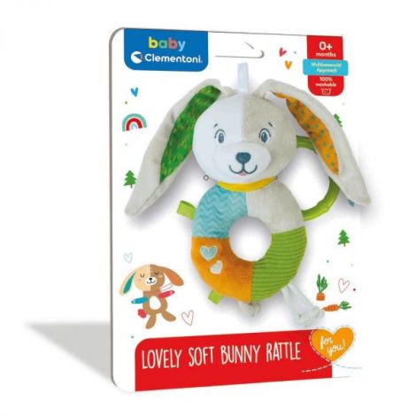 Baby Clementoni - Zornaitoare De Plus Iepuras - poza 2