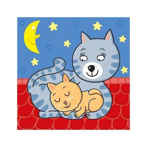 Baby puzzle - animalute jucause (3-5 piese) - poza 3