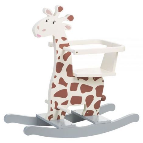 Balansoar Childhome Girafa 12-30 luni, MDF Ecru Gri - poza 1