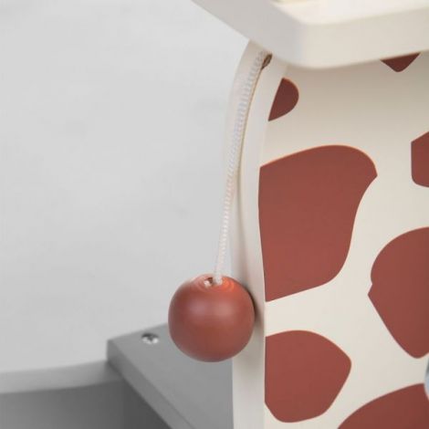 Balansoar Childhome Girafa 12-30 luni, MDF Ecru Gri - poza 2