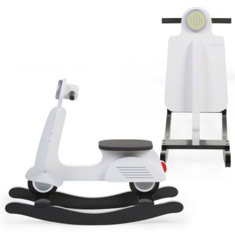 Balansoar Childhome Scooter, MDF Alb - poza 2