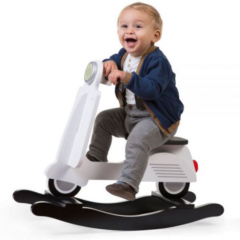 Balansoar Childhome Scooter, MDF Alb - poza 4