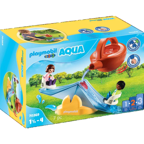 Balansoar cu apa 1.2.3 actionat prin turnare apa 2 figurine si accesorii 18 luni+ Playmobil PM70269 - poza 1