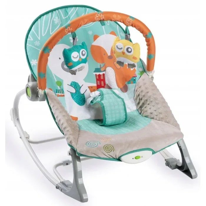 Balansoar cu vibratii, vulpita si ursul, Ricokids 7309 - Turcoaz - Default Title