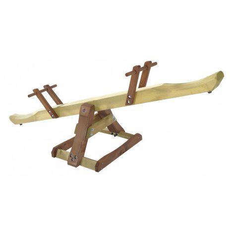 Balansoar din lemn pentru 2 copii Premium Seesaw Plum - poza 1