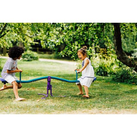 Balansoar metalic rotativ copii See Saw Plum - poza 4
