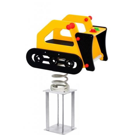 Balansoar Pe Arc Pentru Copii Bulldozer, HDPE, Cu Prindere In Beton KBT - poza 1