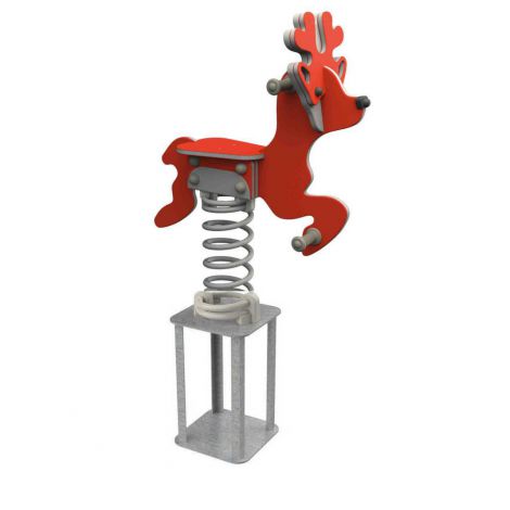 Balansoar Pe Arc Pentru Copii Caprioara, HDPE, Cu Prindere In Beton KBT - poza 1