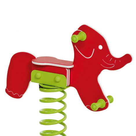 Balansoar pe arc pentru copii Elefant, HDPE, cu prindere in beton KBT - poza 1