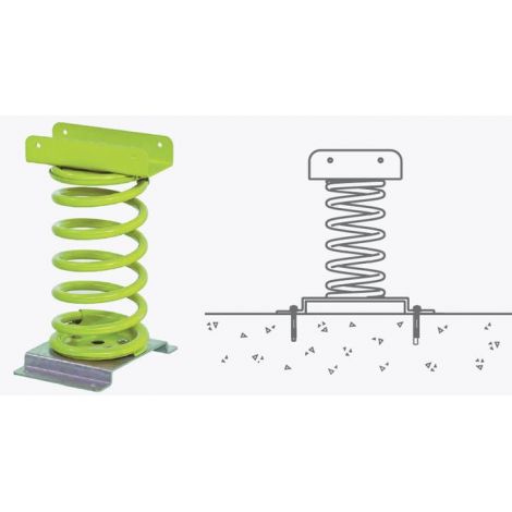 Balansoar pe arc pentru copii Elefant, HDPE, cu prindere pe beton KBT - poza 2