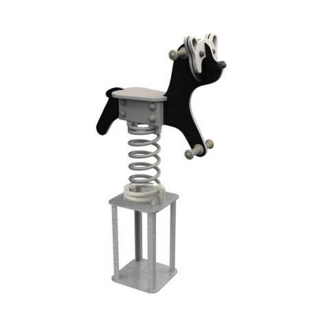 Balansoar Pe Arc Pentru Copii Panda, HDPE, Cu Prindere In Beton KBT