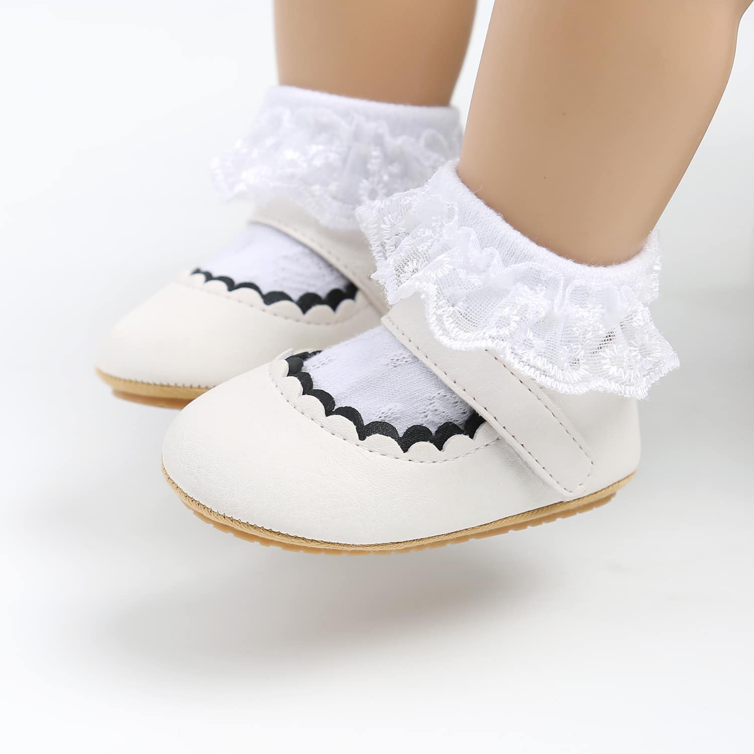 Balerini Fetite Albi Bibi - 11 cm - poza 5