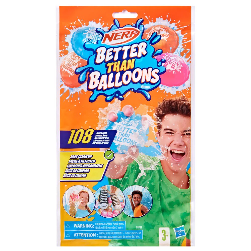 Baloane cu apa Hasbro Nerf Better than Balloons 108 buc - poza 1