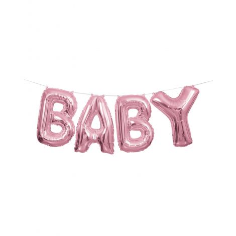 Baloane ghirlanda baby roz - poza 1