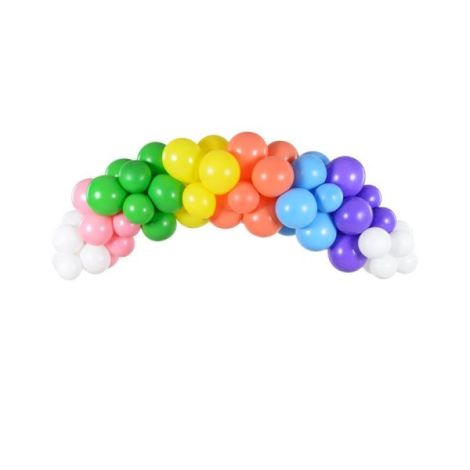 Baloane latex curcubeu pastel verde 30 cm 10 buc - poza 3