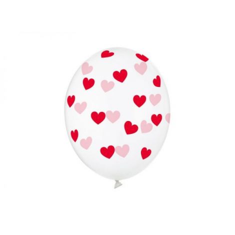 Baloane latex inimi rosii 30 cm 50 buc - poza 2